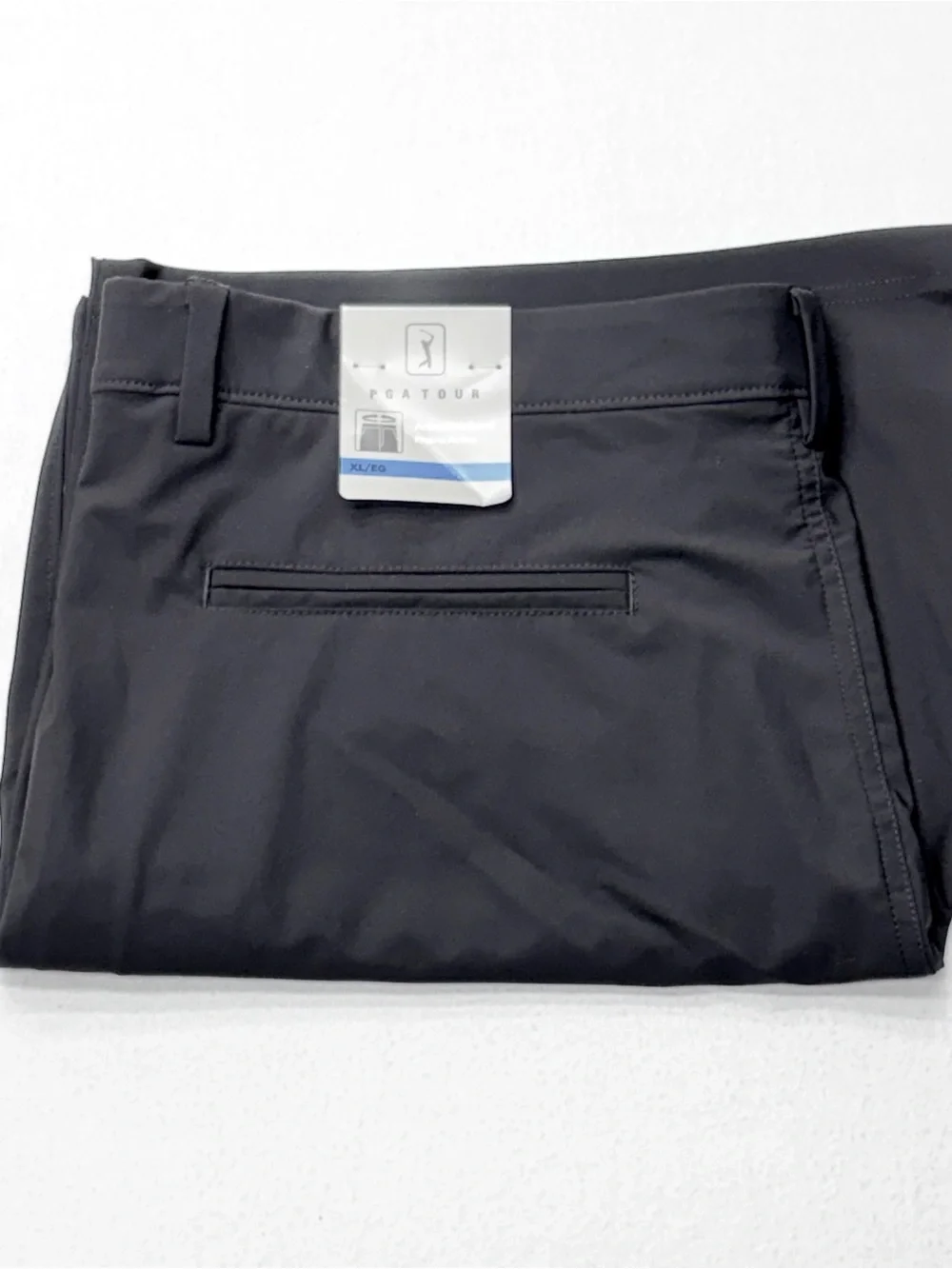 PGA Tour Flat Front Shorts Men’s XL Black Active Waist NWT